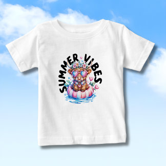 Höglandska kor med solglasögon sommarstämning t shirt