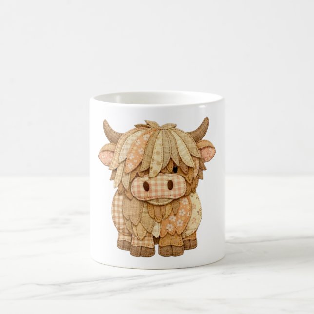 Höglandska Patchworkkor Kaffemugg (Center)