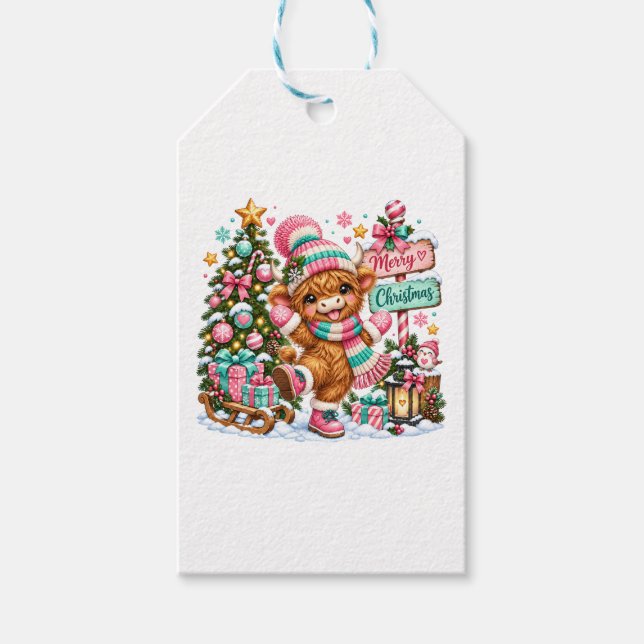 Höglandskaffe God Jul Presentetikett (Framsidan)