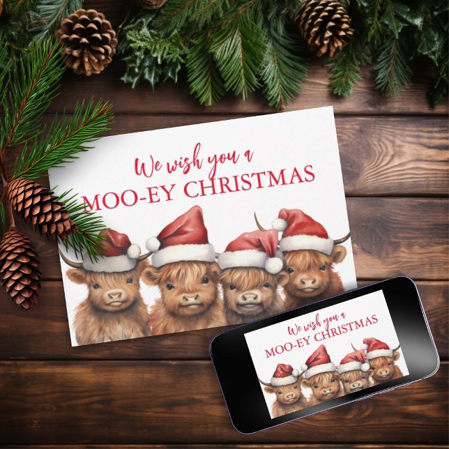 Höglandskäggiga julkort (Skapare uppladdad)