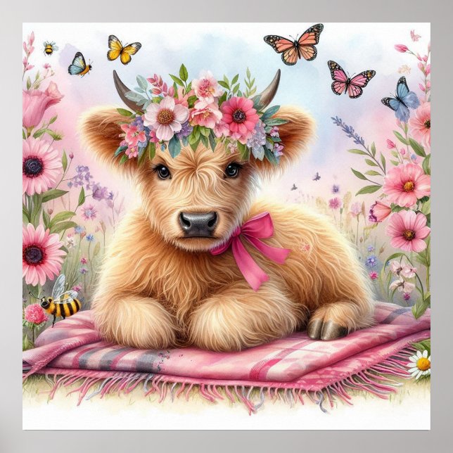 Höglandskö 1 poster (Framsidan)