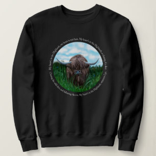 Höglandskö, mitt hjärta är i högländerna t shirt