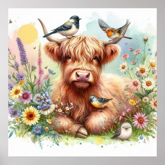 Höglandskö och vänner 8 poster (Framsidan)