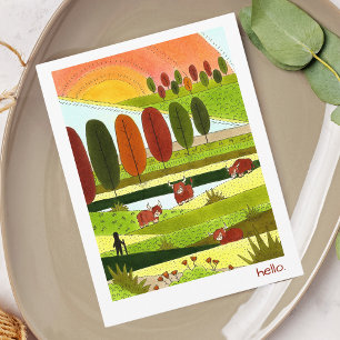 Höglandsköksvykort för Hej Vykort