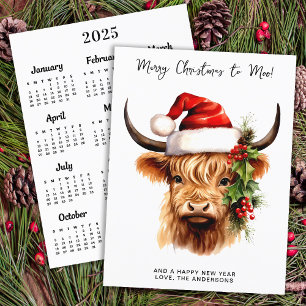 Höglandskort 2025 Kalender God jul Helg Vykort