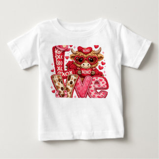 Höglandsvalack Alla hjärtans dag Kärlek – Söt väst T Shirt