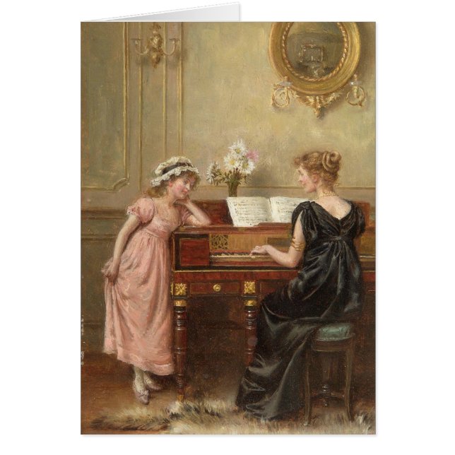 Högläsningen, vid George Goodwin Kilburne OBS Kort (Framsidan)