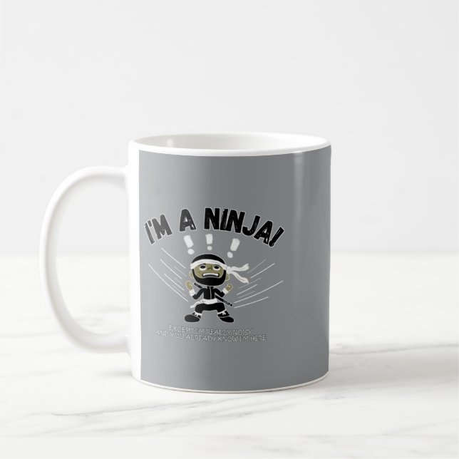 Högljudda Ninja-Barn Kaffemugg (Vänster)