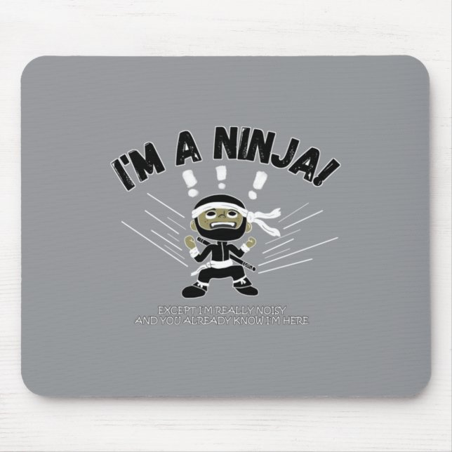 Högljudda Ninja-Barn Musmatta (Framsidan)