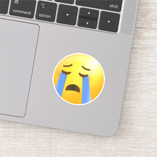 Högljutt Gråtande Ansikte Emoji Klistermärken