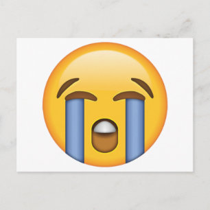 Högljutt Gråtande Ansikte - Emoji Vykort