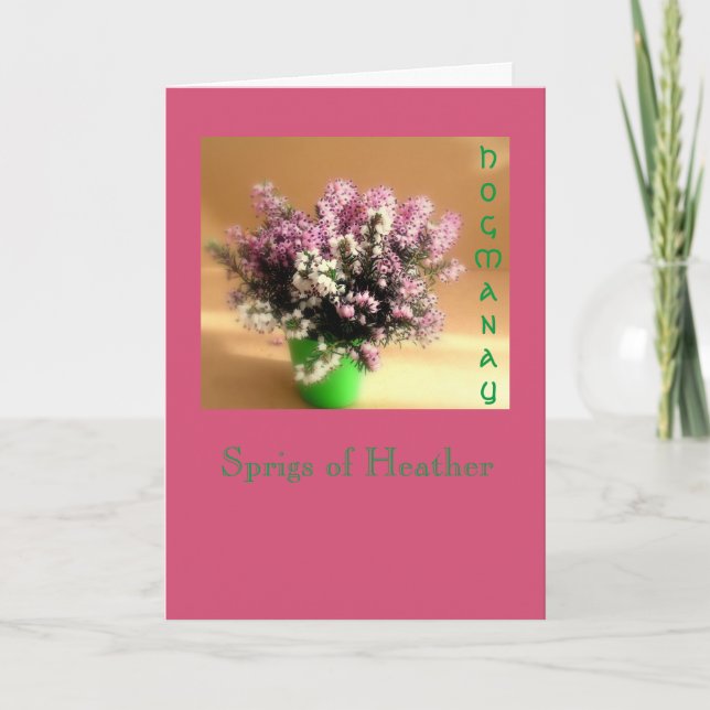 Hogmanay hälsningkort helgkort (Framsida)