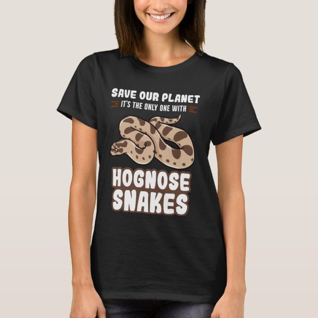 Hognos Snake Funny Animals Cute Pet 2 T Shirt (Framsida)