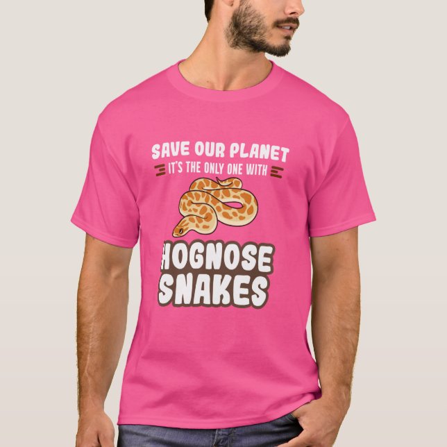 Hognos Snake Funny Animals Cute Pet T Shirt (Framsida)