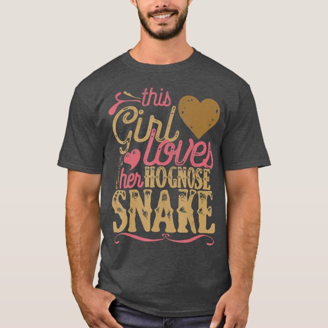 Hognos Snake    GiftPresent-Roligten Funny T Shirt (Framsida)