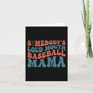 Högpratande Basebollmamma Kort