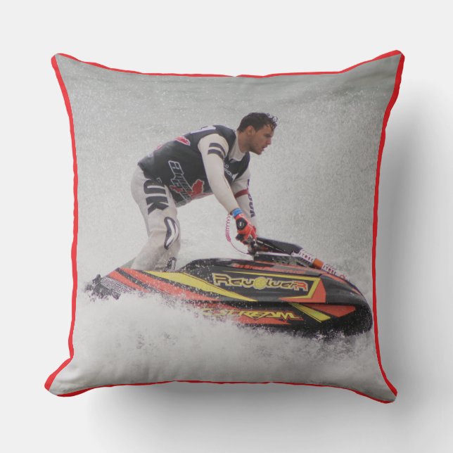 Högpresterande Jet Ski Dekorativ Kuddocka Kudde (Framsida)