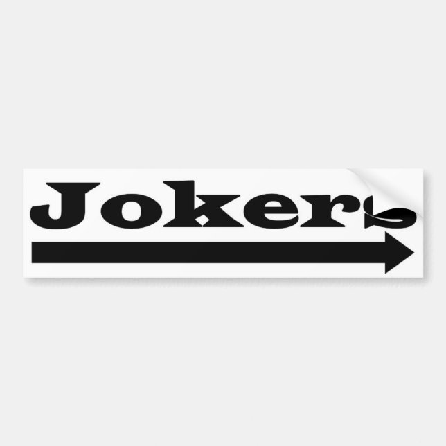Högra Jokers Bildekal (Framsidan)