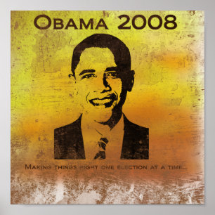Högra Obama-Danande saker igen… (trycket) Poster