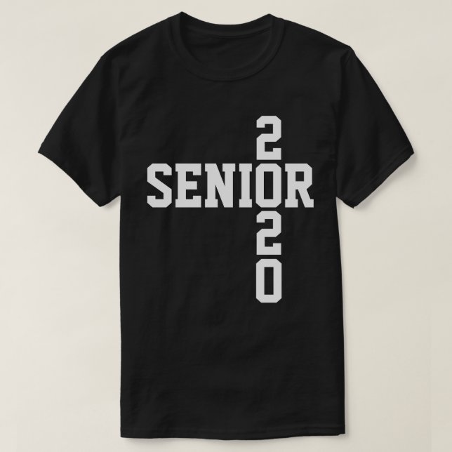 Högre 2020 vit textklass 2020 t shirt (Design framsida)