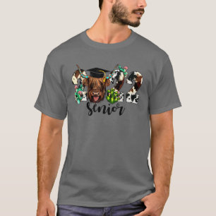 Högre 2022 Höghlandskädda Westerna Heifer Studente T Shirt