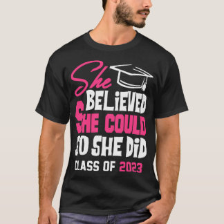 Högre 2023 Klass 2023 Student 7 T Shirt