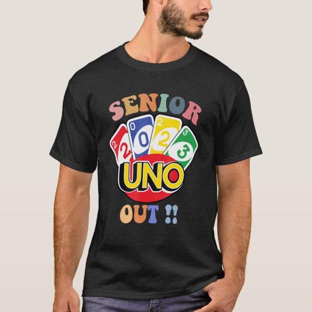Högre 2023 Uno Out Class of 2023 Back to school T Shirt (Framsida)