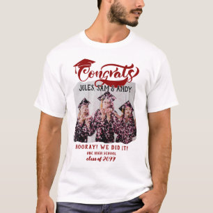 Högre 2024 BFF GRAD Gratulerara Student! Studenten T Shirt