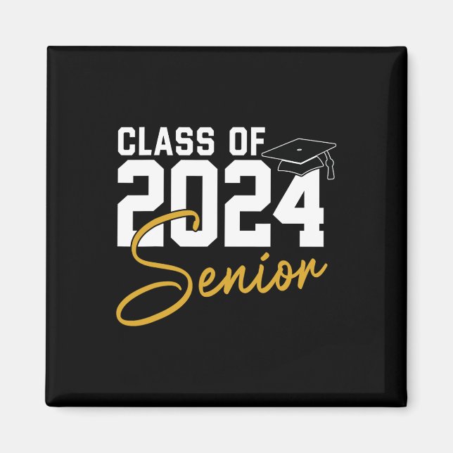 Högre 2024 klass 2024: högre chefer Studenten 2024 Magnet (Framsidan)