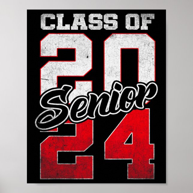 Högre 2024 klass 2024: högre chefer Studenten 2024 Poster (Framsidan)