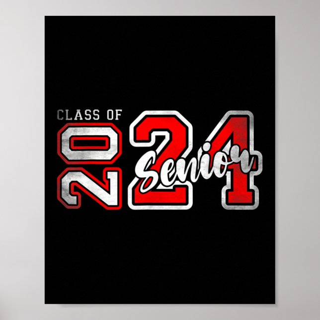 Högre 2024 klass 2024: högre chefer Studenten 2024 Poster (Framsidan)