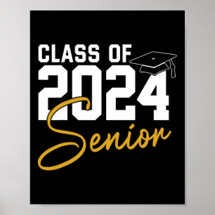 Högre 2024 klass 2024: högre chefer Studenten 2024 Poster