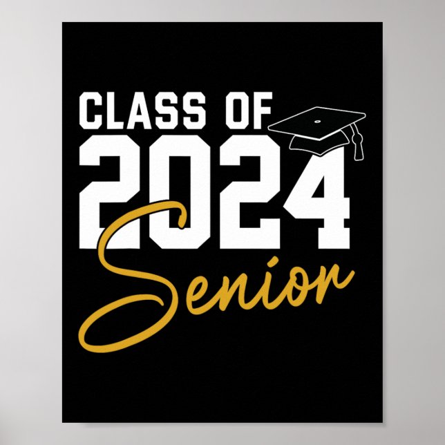 Högre 2024 klass 2024: högre chefer Studenten 2024 Poster (Framsidan)