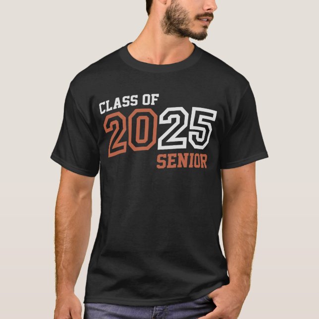 Högre 2025 klass 2025 Studenten 25 T Shirt (Framsida)