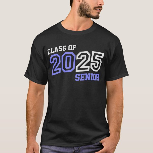 Högre 2025 klass 2025 Studenten 25 Tillbaka till S T Shirt (Framsida)