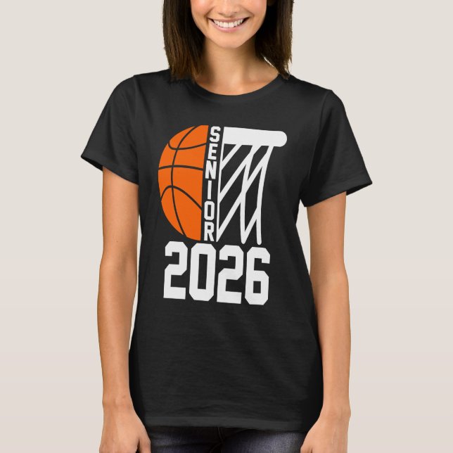Högre 2026 Klass 2026 Studenten Basketball Pl T Shirt (Framsida)