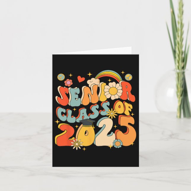 Högre 25 cl vid 2025 års Studenten-skola: Retro Gr Kort (Framsida)