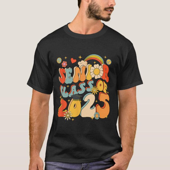 Högre 25 cl vid 2025 års Studenten-skola: Retro Gr T Shirt (Framsida)