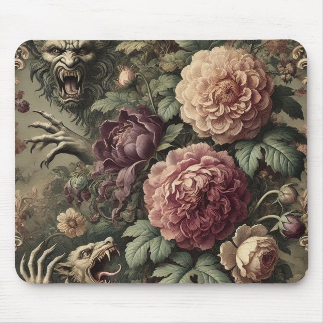 Högre än blommor - gotisk viktorian musmatta (Framsidan)
