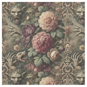 Högre än blommor - Gult klassiskt plattor Tyg