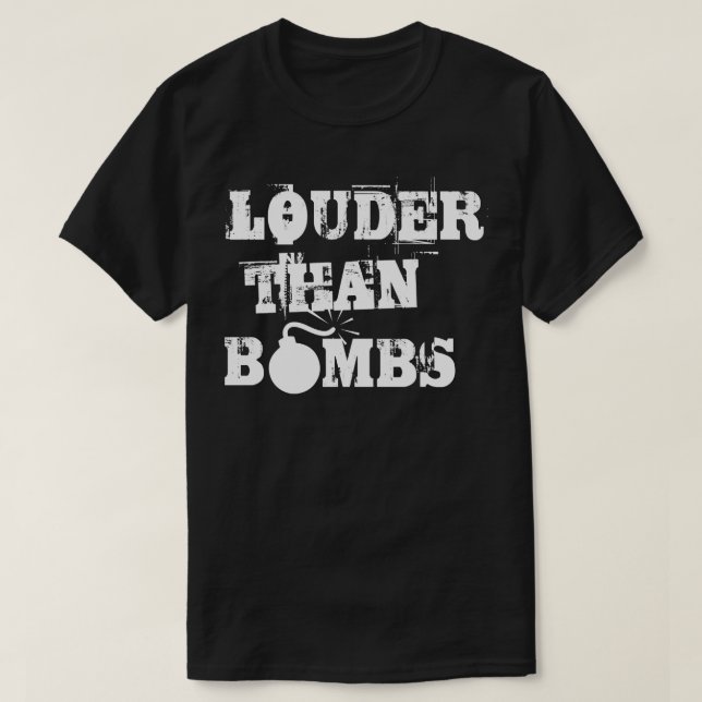 Högre än bomber t shirt (Design framsida)