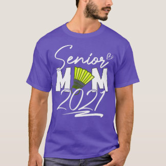 Högre Badminton Mamma-klass 2021 Studenten T Shirt