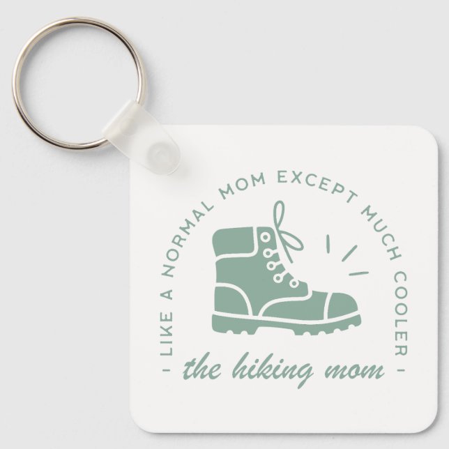 Högre bergsspår i mamma citerar estetiska nyckelring (Framsida)