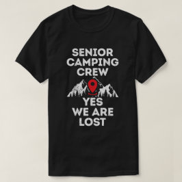 Högre campingpersonal som är borttappad, grunge st t shirt
