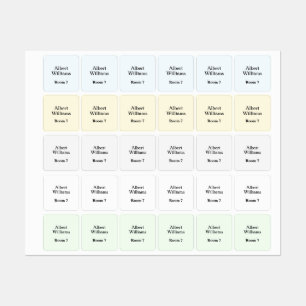 Högre etiketter för hemkläder Namn