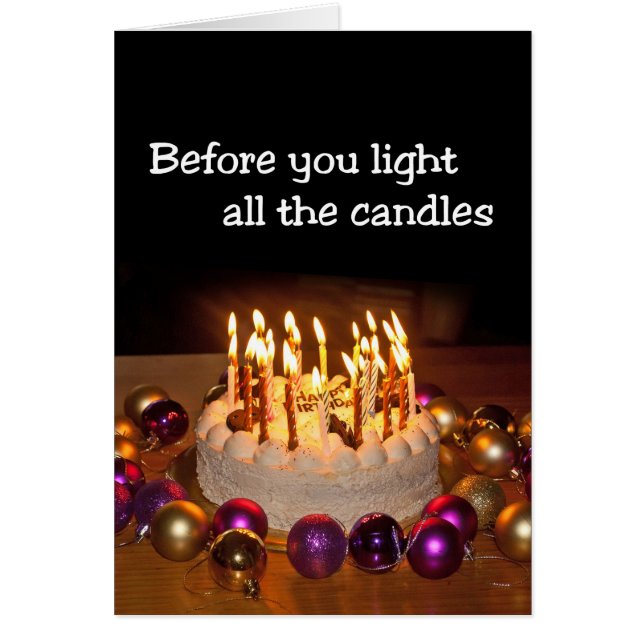 Högre födelsedag kan behöva ett brandtillstånd? hälsningskort (Framsidan)