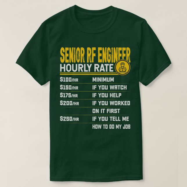 Högre frekvens för radiofrekvens för radiofrekvens t shirt (Design framsida)