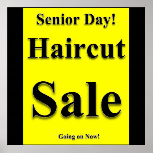 Högre Haircut Sale Poster projektionsyta
