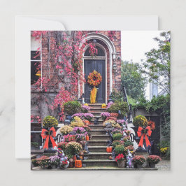 Högre hälsningskort för Dublindörrar Julkort