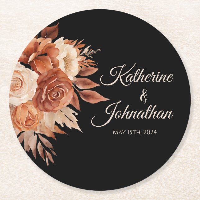 Högre höst för vattenfärg - Papper Underlägg (Framsidan)